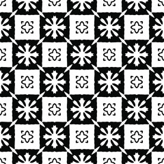 Seamless vector pattern in geometric ornamental style. 