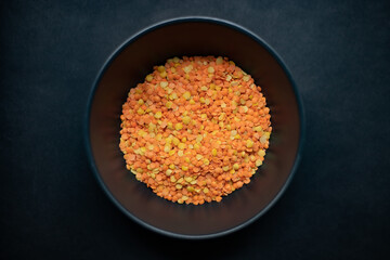 lentils in a bowl