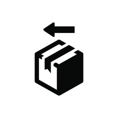 Package with left arrow icon
