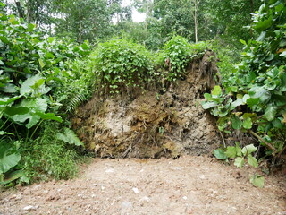 A natural formation that resembles a sort of cave