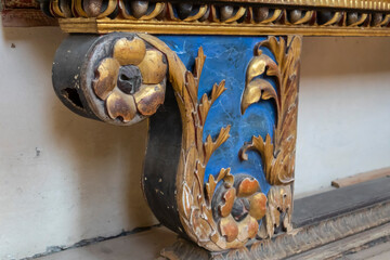 Inside of Biertan fortified church, late gothic materpiece  architecture