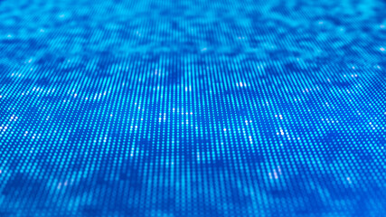 Technology background. Futuristic illustration. Wave of particles.Binary computer code Background. 3D rendering.