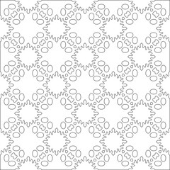Vector geometric pattern. Repeating elements stylish background abstract ornament for wallpapers and 

backgrounds. Black and white colors 