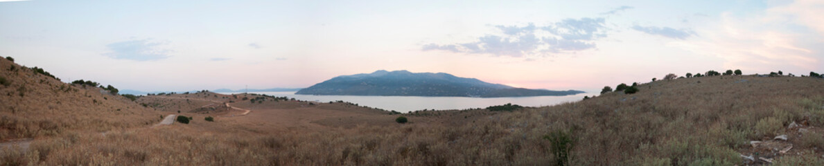Panoramic View of Corfù Island from Ksamil, Albania
