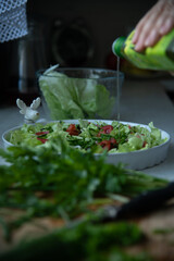 Salad on a plate