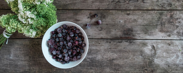 Wood Texture Wooden Background Flower Hydrangea Striped Berry Gray Boards