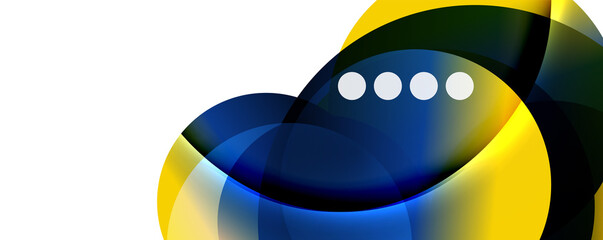 Fluid gradients, swirls and circles. Bright color lines. Vector Illustration For Wallpaper, Banner, Background, Landing Page