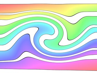 rainbow background with a soft colorful swirl. an illustration for your graphic design.
