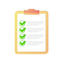 Check list on the tablet. Correct sign. Right mark icon set. Green tick flat symbol. Check ok, YES marks for vote, decision, web. True checkbox. Verify sign. Vector illustration