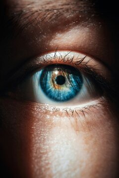 Close-up Portrait Of Human Eye