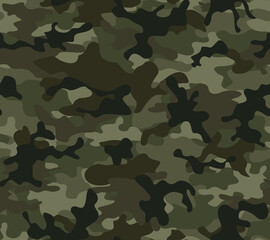 Fototapeta premium Abstract woodland camouflage texture, vector military pattern, shape pattern.