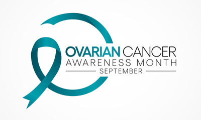 Ovarian Cancer awareness month is observed every year in September, it is a group of diseases that originates in the ovaries, or in the related areas of the fallopian tubes and the peritoneum. Vector