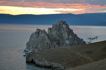 sunset over Baikal