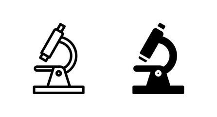 Microscope icon vector for web, computer and mobile app