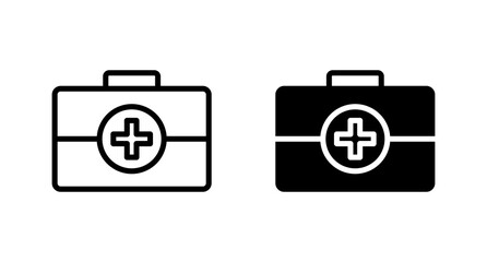 first aid kit icon vector vor web