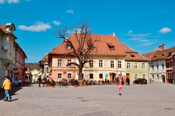 Fototapeta na wymiar old town square. town. 