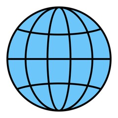  Vector Globe Filled Outline Icon Design