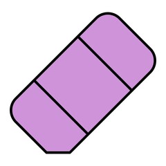 Vector Eraser Filled Outline Icon Design