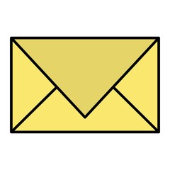 Vector Envelope Filled Outline Icon Design