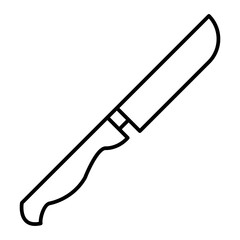 Vector Knife Outline Icon Design
