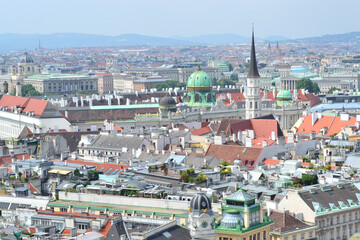 Fototapeta na wymiar Top-view of Vienna