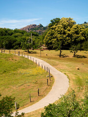 Italia, Toscana, Grosseto, Monte Amiata, il paese di Montelaterone.