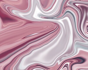 Abstract background with pink and white liquid fluid acrylic paint 