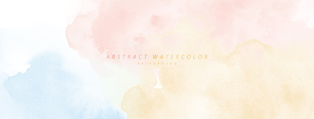 Abstract rainbow watercolor for background - obrazy, fototapety, plakaty