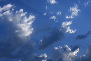 June sky in the foothills of the Caucasus