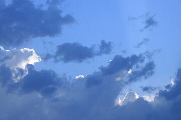 June sky in the foothills of the Caucasus