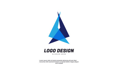 stock vector abstract creative idea logo for company template brilliant idea logo designs vector