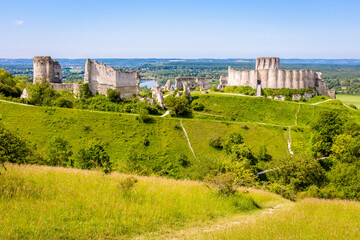 Château-Gaillard medieval fortified castle in Normandy, France