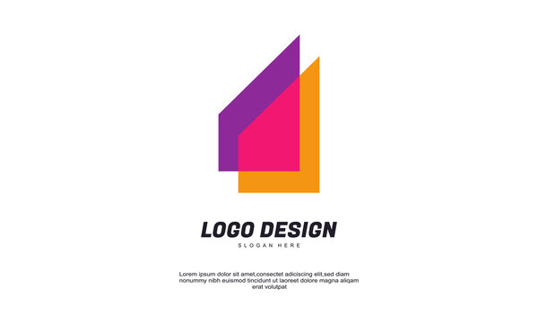 stock creative connection corporate elegant logo business abstract with colorful