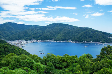 駿河湾（土肥、旅人岬にて）｜西伊豆の初夏の風景です