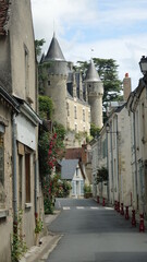 Rue de Montrésor, commune française du département d'Indre-et-Loire en région Centre-Val de...