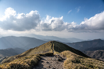 剣山山頂周辺の景色