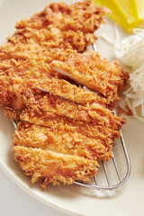 pork cutlet on a plate 