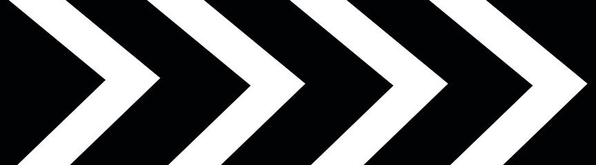 warning sign with black stripes on a white background.