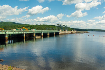 Fototapeta na wymiar Moore Dam in NH