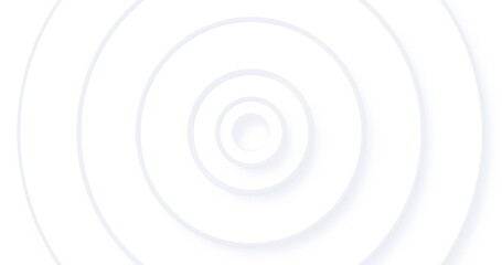 Image of white concentric circles pulsating on seamless loop