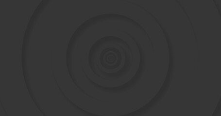 Image of grey concentric circles pulsating on seamless loop