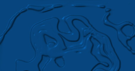 Image of multiple 3d blue liquid shapes waving swirling and flowing smoothly 