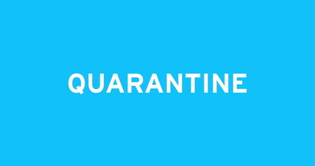 Coronavirus concept texts against blue background
