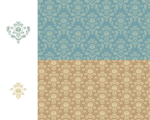 マスクのダマスク柄01