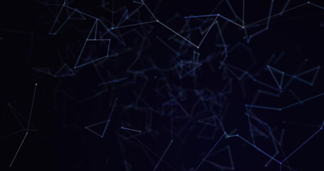 Image of blue and purple light trails on blue background