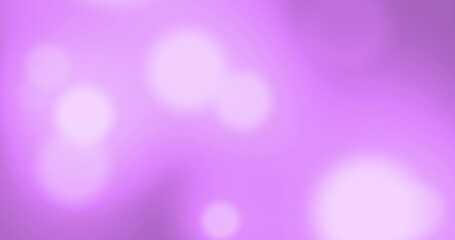 Image of glowing white spots of light moving in hypnotic motion on purple background