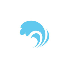wave logo icon design template vector
