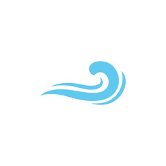 wave logo icon design template vector