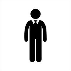 Collar shirt, businessman icon, vector and glyph