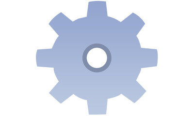 gear icon on white background